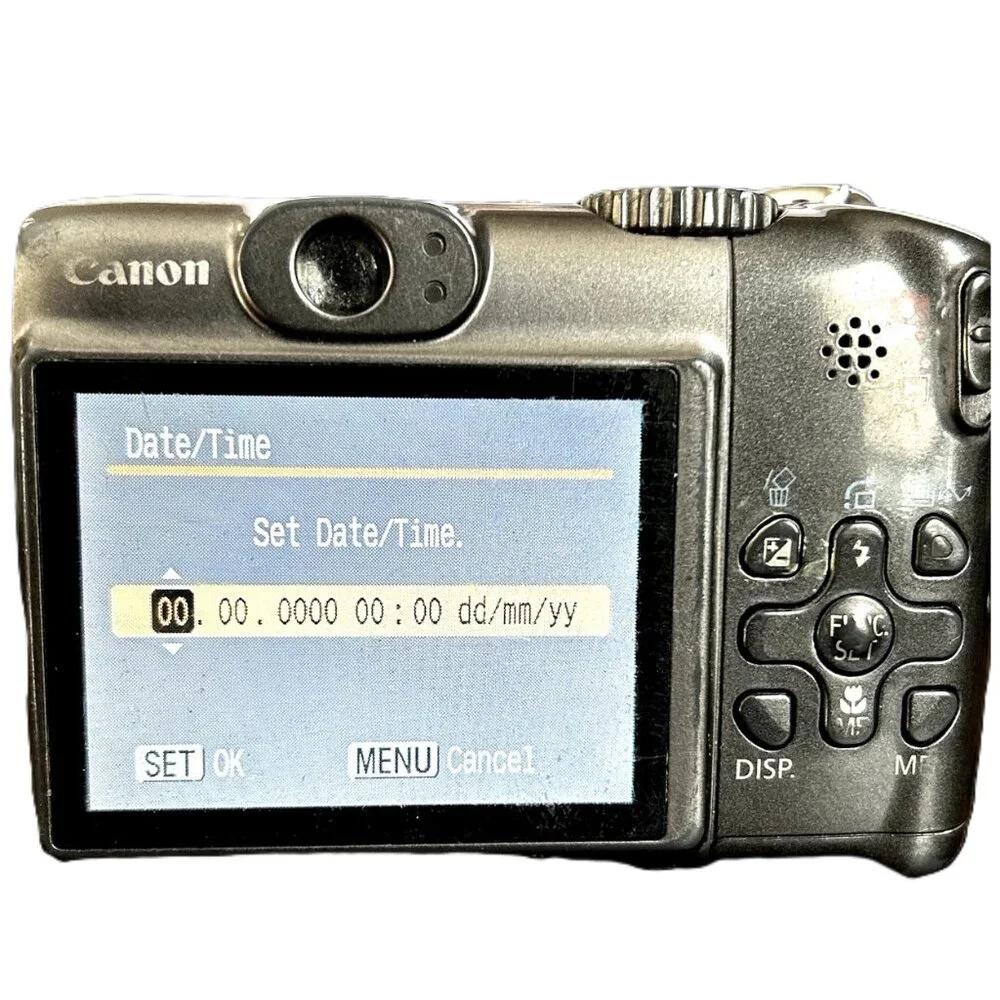 Canon PowerShot A590 IS 8MP Digital Camera 4x Zoom Tested Works Y2K Digicam